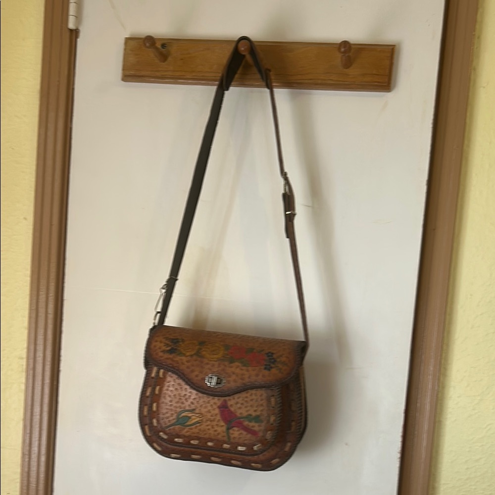 Brown Leather Crossbody Bag